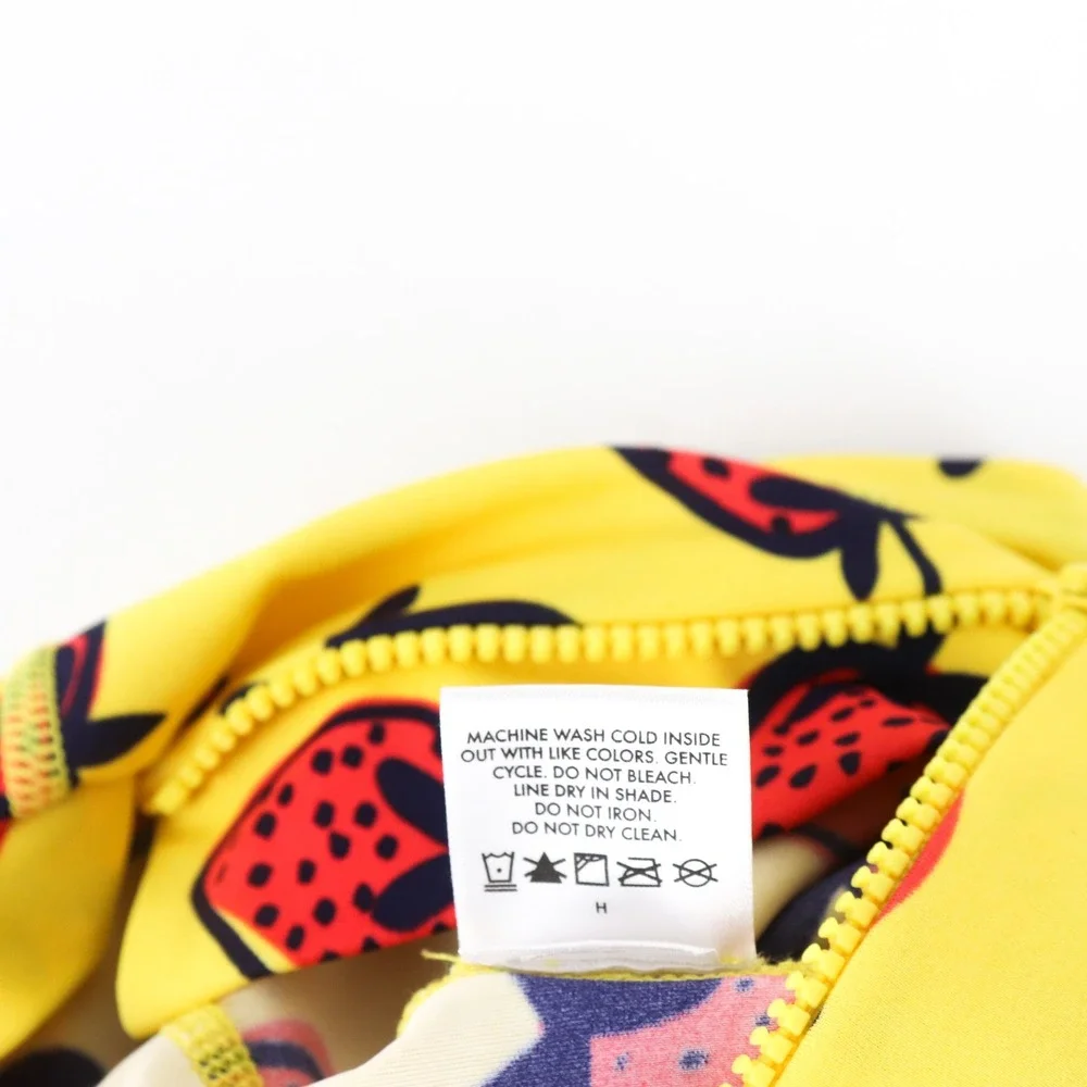 Hanna Andersson Rash Guard Swimsuit 3-6‎ Mos Strawberry Print Sun Protection